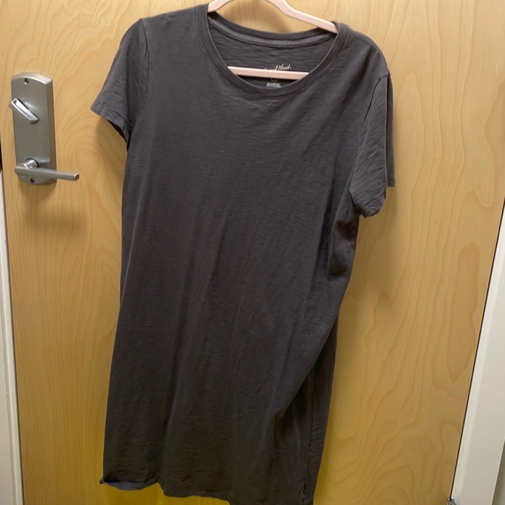 Two T-Shirt dress one green and one gray